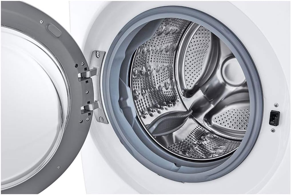 LG WM3400CW 4.5cuft Front-Load Washer – High-Efficiency, LoDecibel™ Quiet Operation, 6Motion™ Technology, White