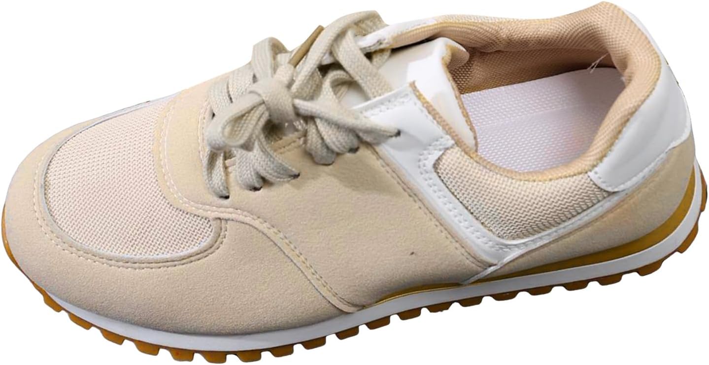 Orthopedic Walking Shoes for Women Breathable Mesh Lace Up Lightweight Cushioned Non Slip Casual Sneakers Arch Support Thick Sole Gym Travel Daily Wear Outdoor Exercise Commute Shopping Footwear