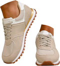 Orthopedic Walking Shoes for Women Breathable Mesh Lace Up Lightweight Cushioned Non Slip Casual Sneakers Arch Support Thick Sole Gym Travel Daily Wear Outdoor Exercise Commute Shopping Footwear